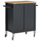 Homestyles Dolly Madison Kitchen Cart in Black, , large