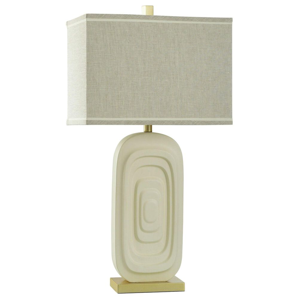 Flair Industries Table Lamp in Vanilla and Gold, , large