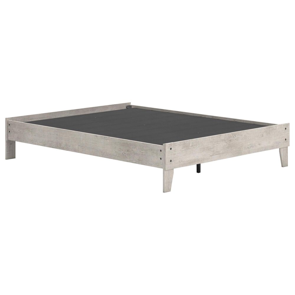 Ashley Shawburn Queen Platform Bed in Light Gray, , large