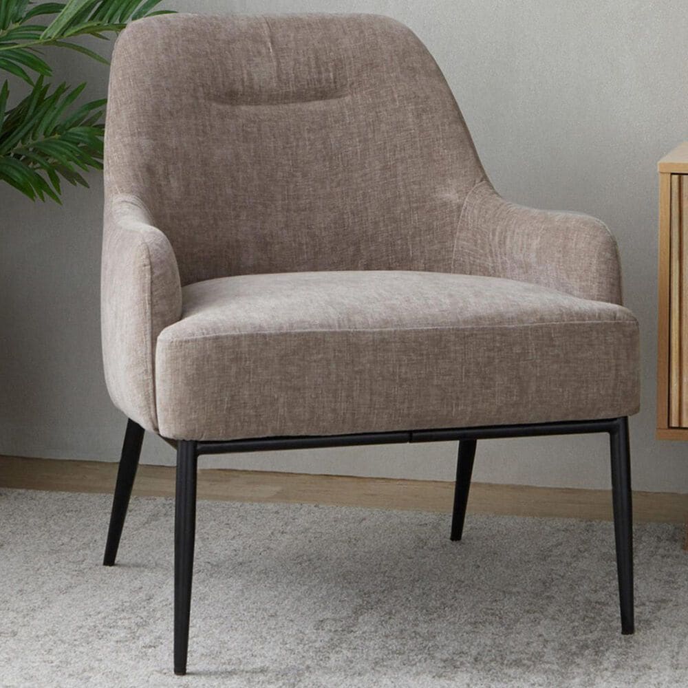 Lumisource Marcel Accent Chair in Light Brown, , large
