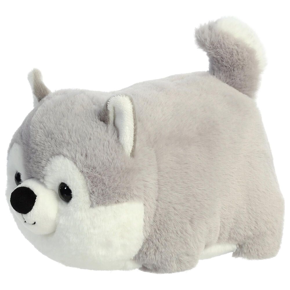 Aurora 10&quot; Haze Husky Stuffed Animal in Grey and White, , large