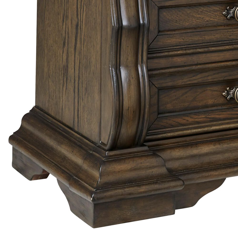 Millenium Maylee King Upholstered Bed and Two Nightstands in Dark Brown, , large