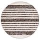 Safavieh Natura NAT329Z 6" Round Black and Ivory Area Rug, , large