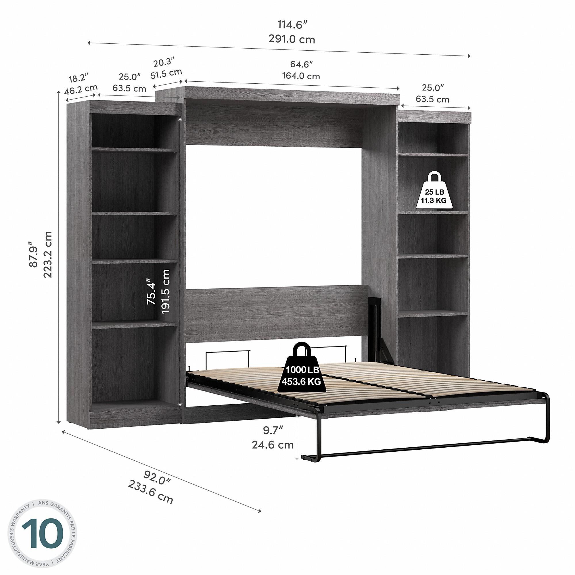 Queen size discount wall bed frame