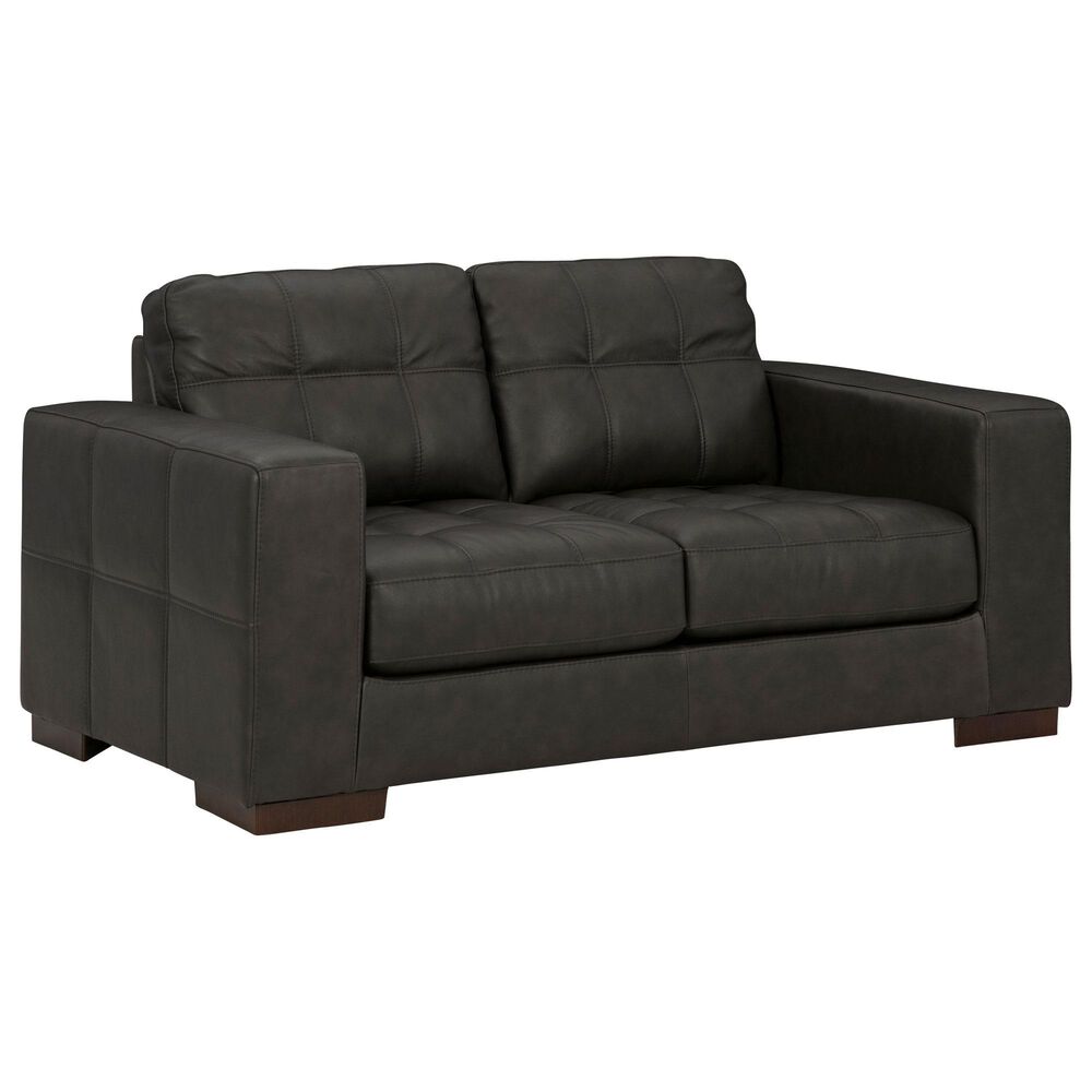 Ashley Luigi Stationary Loveseat in Thunder, , large