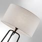 Lite Source Patterson Floor Lamp with Shelves in Black, , large
