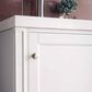 James Martin Brittania 24" Single Bathroom Vanity in Glossy White with White Glossy Resin Top, , large