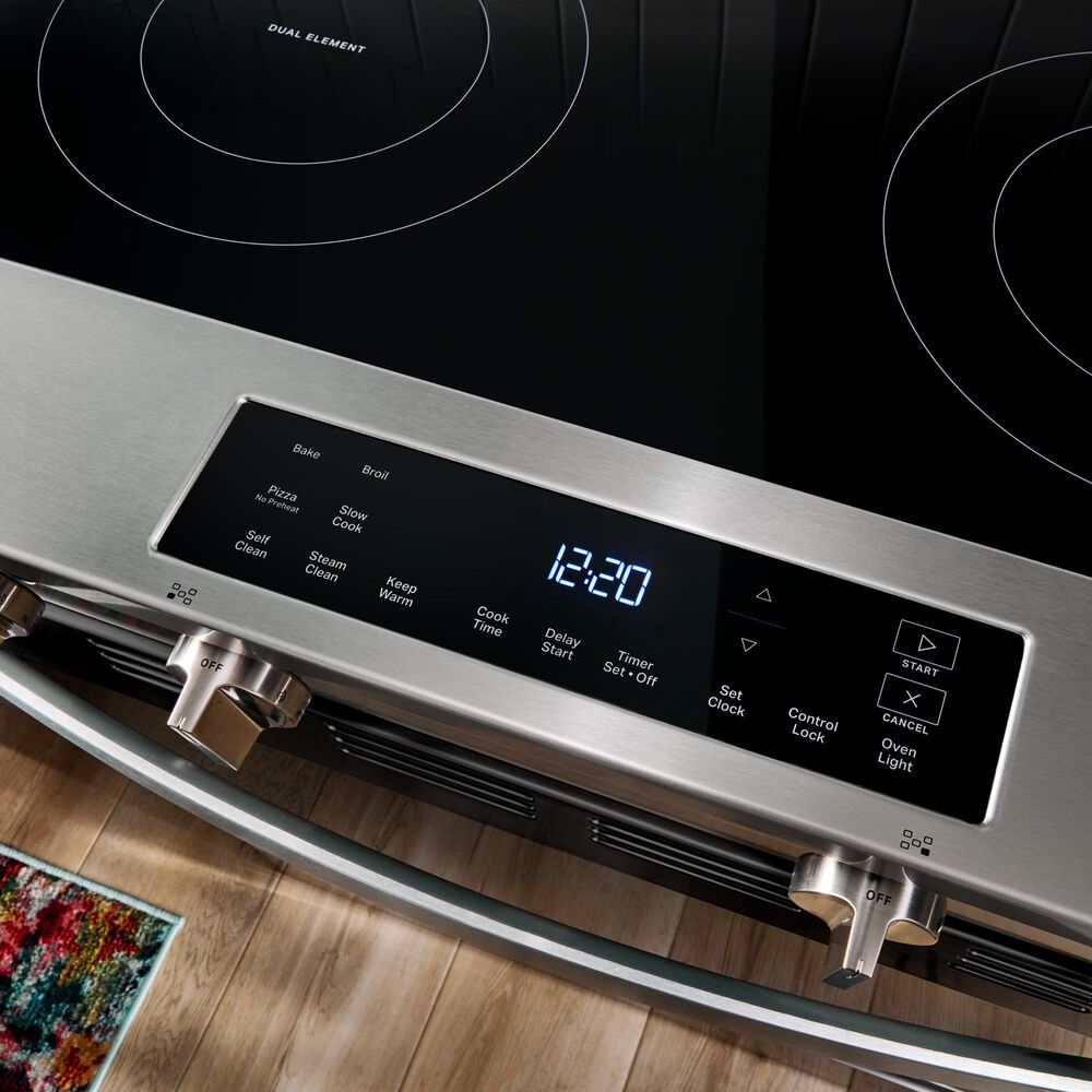 Whirlpool 5.3 Cu. Ft. Slide-in Electric Range in Stainless Steel, , large