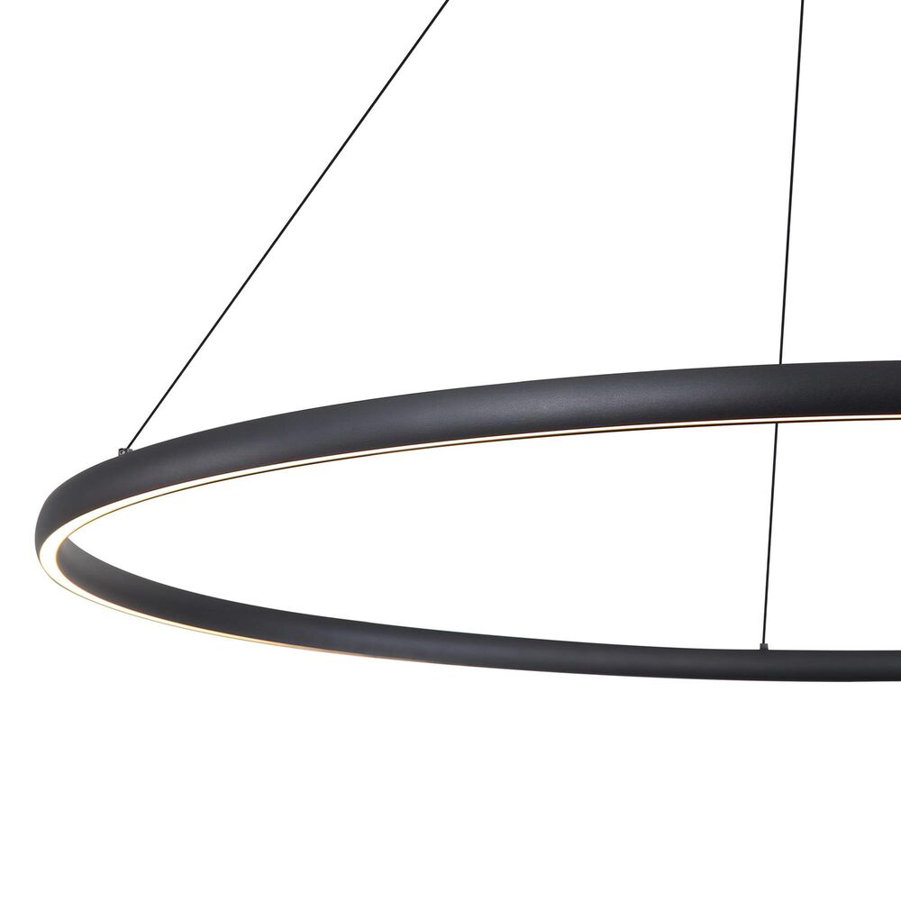 Golden Lighting Veritas 47" 1-Light Chandelier in Sand Black, , large