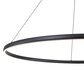 Golden Lighting Veritas 47" 1-Light Chandelier in Sand Black, , large