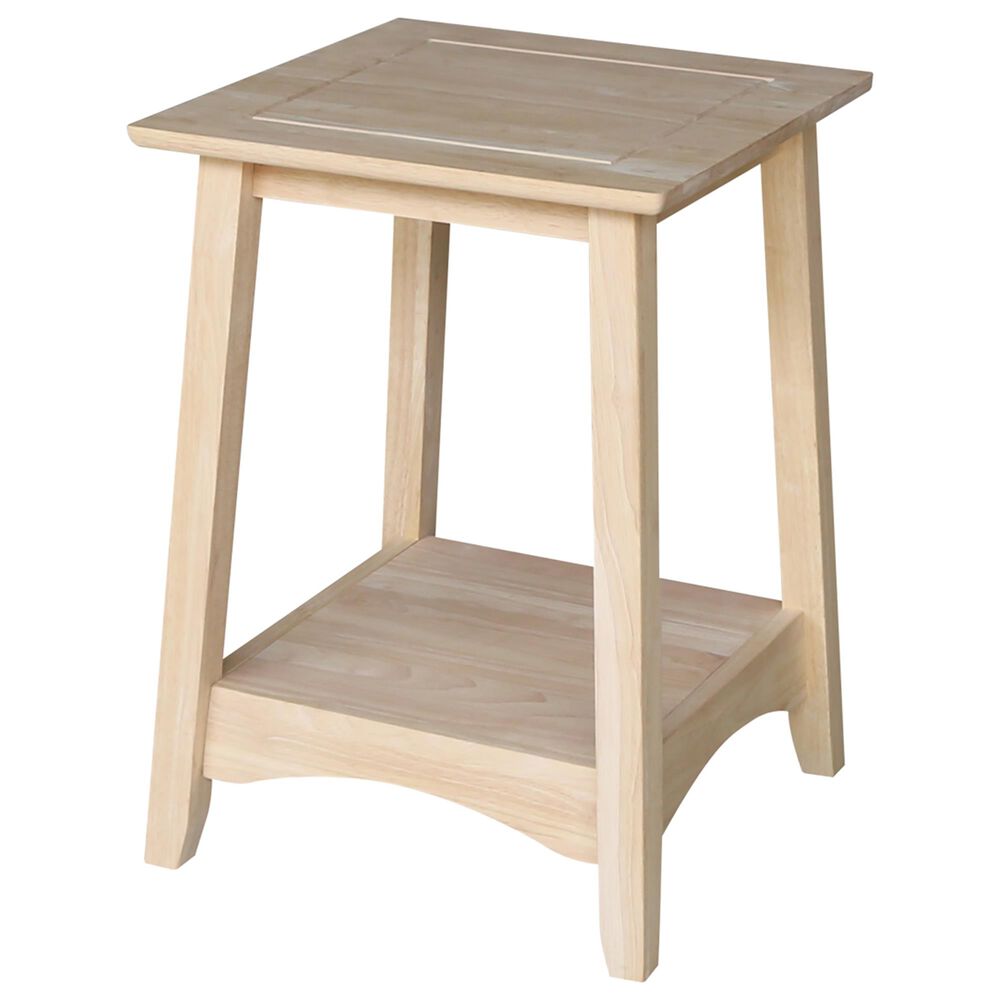 International Concepts Bombay End Table in Unfinished, , large