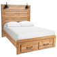 Ashley Pasklyn Queen Panel Storage Bed in Rich Honey Brown, , large