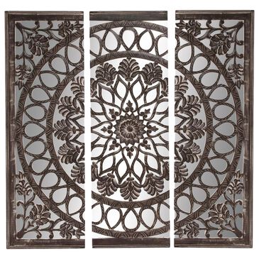 Maple and Jade 72" x 24" Wall Decor in Black and White (Set of 3), , large