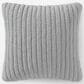 Sunday Citizen Snug Piped 20" Square Throw Pillow in Cloud Gray, , large