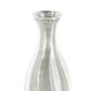 Maple and Jade 2-Piece Decorative Vase Set with Wavy Accents and Textured Ridges in Shiny Silver, , large