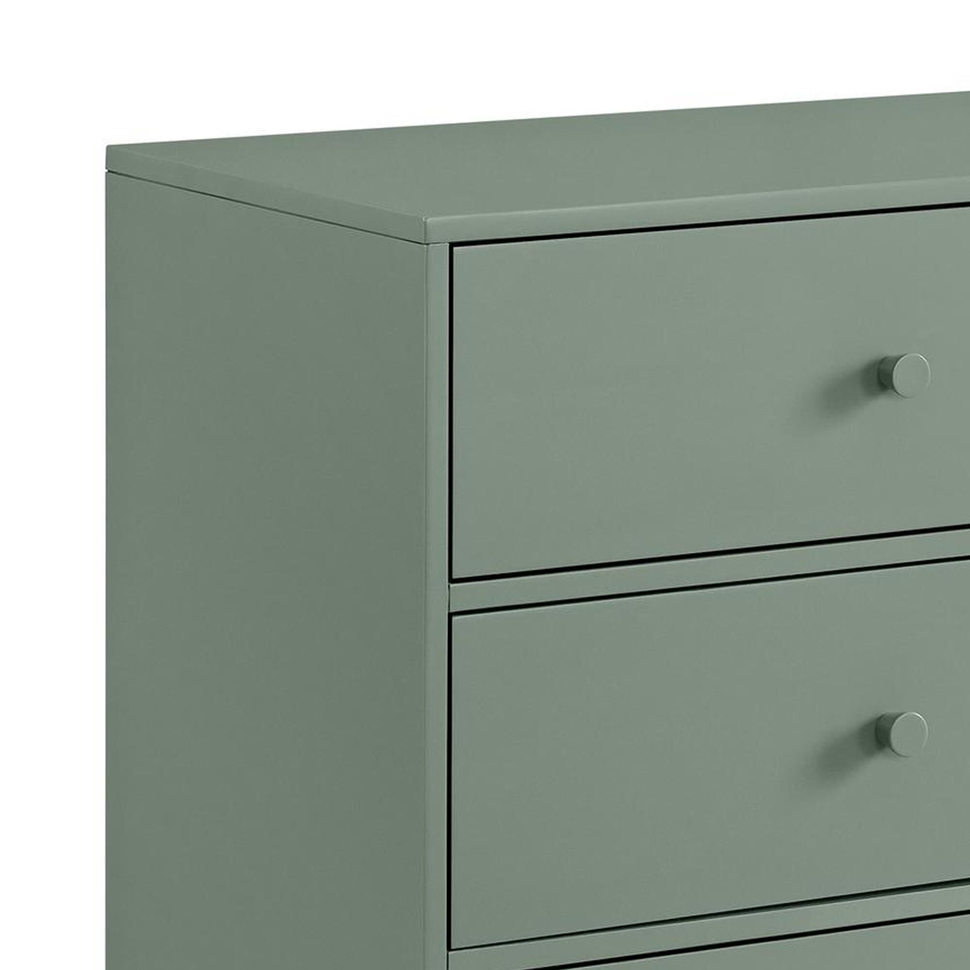 Oxford Baby Meridian 6 Drawer Dresser in Olive Green