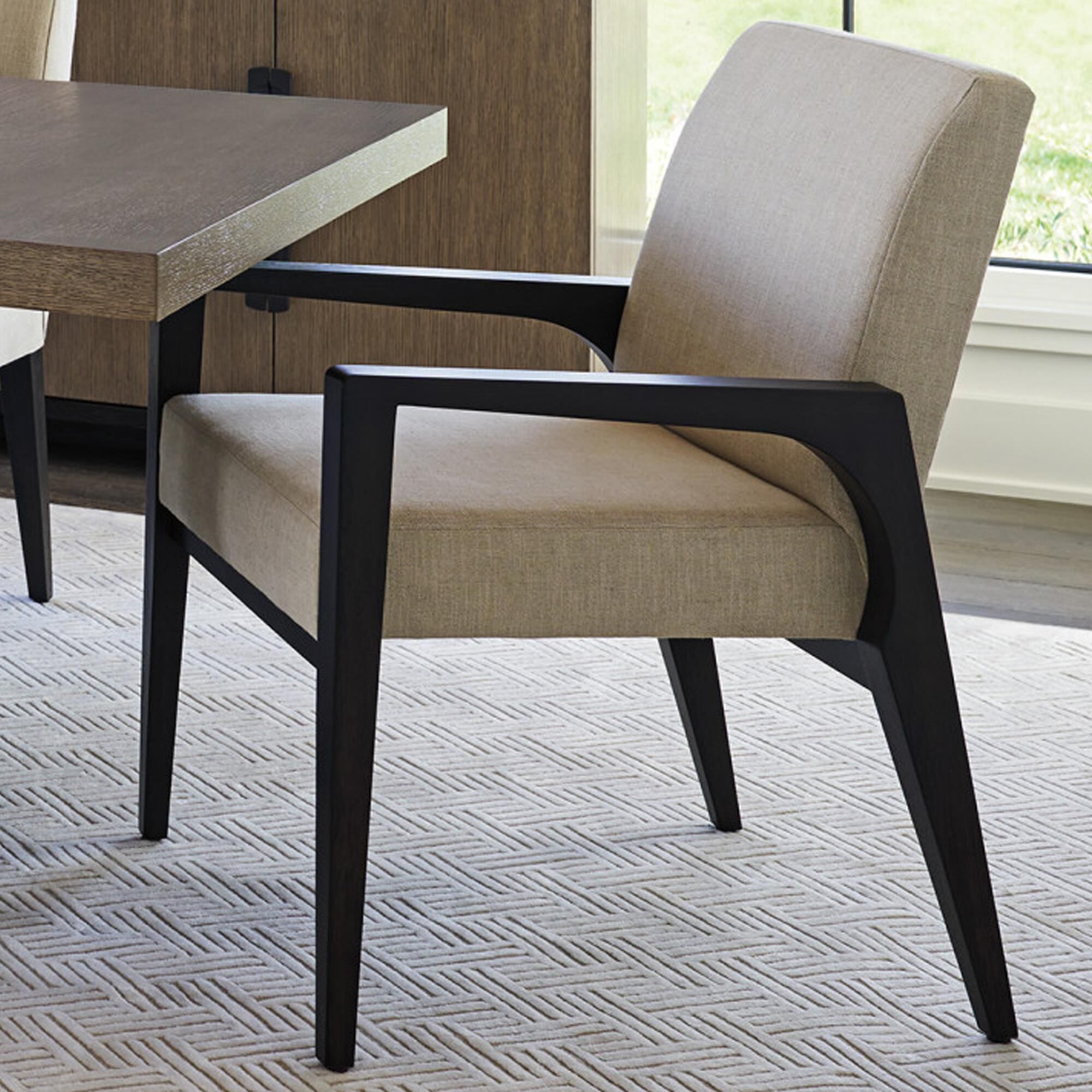 Lexington Furniture Zanzibar Latham Arm Chair in Deep Espresso NFM