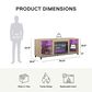 Ameriwood Home Lumina Deluxe Fireplace TV Stand in Blonde Oak, , large