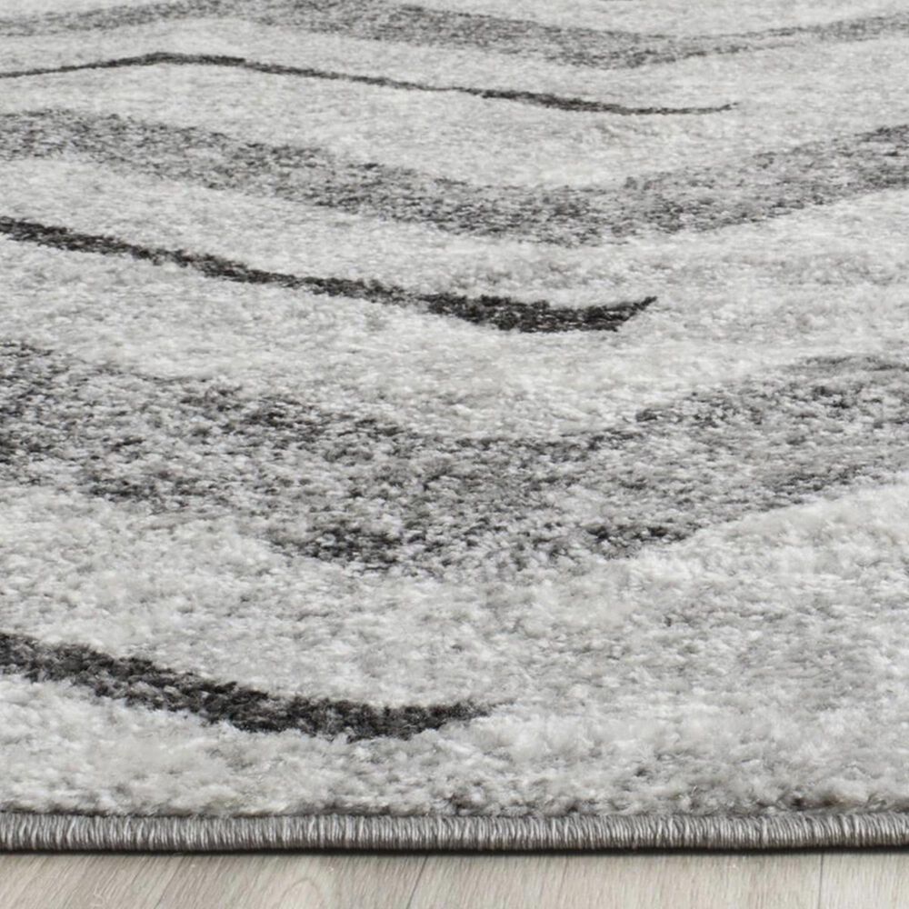 Safavieh Adirondack ADR121P 5&#39;1&quot; x 7&#39;6&quot; Silver and Charcoal Area Rug, , large