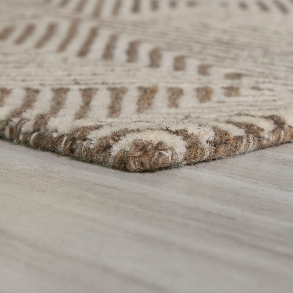 Ashley Jadott 5&#39; x 7&#39; Beige and Brown Area Rug, , large