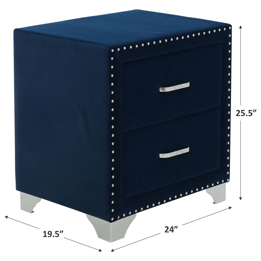 Pacific Landing Melody 2 Drawer Nightstand in Pacific Blue, , large