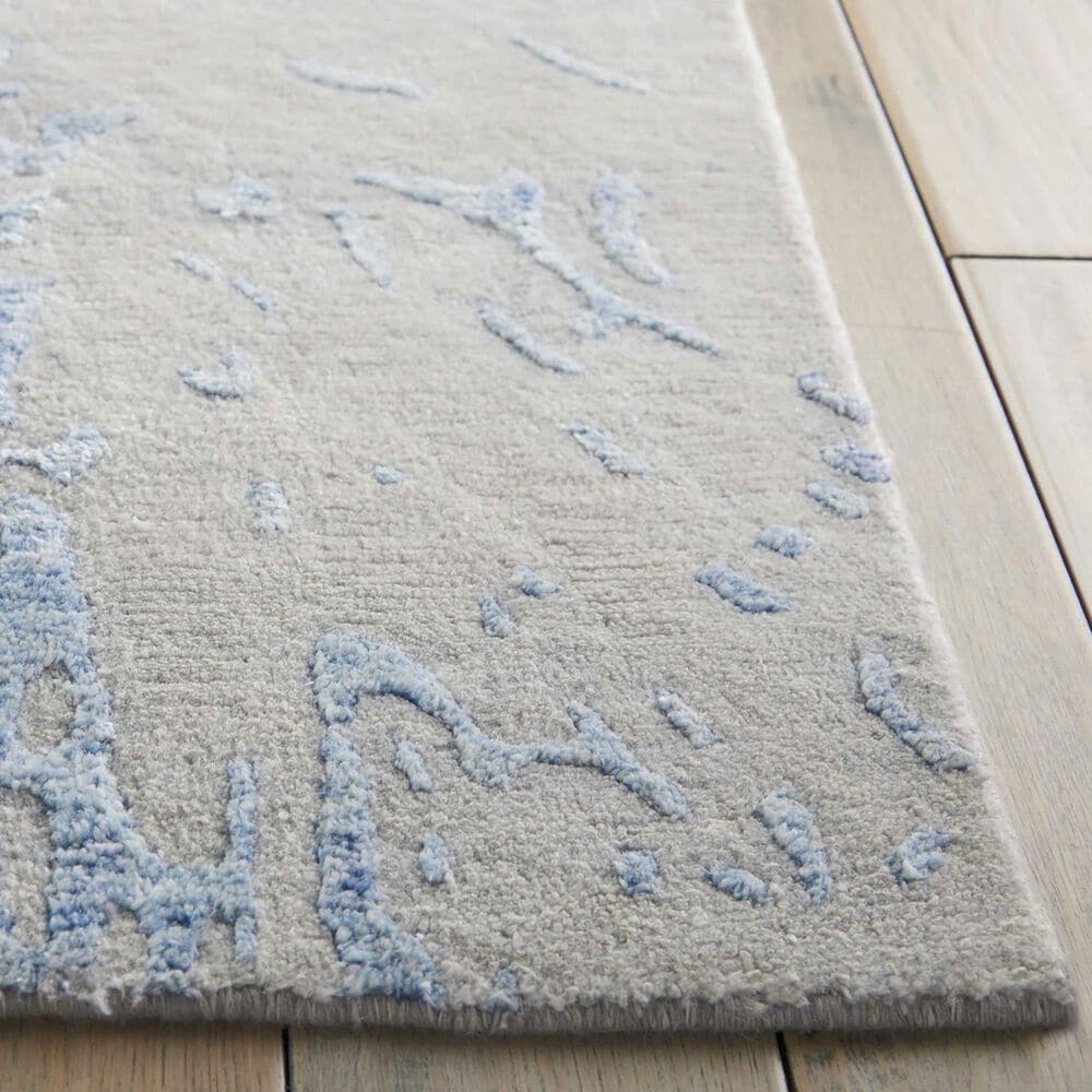 Nourison Silk Shadows 3&#39;9&quot; x 5&#39;9&quot; Grey and Blue Area Rug, , large