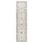 Surya Dresden White, Medium Gray, Gray, Light Slate, Denim and Mustard 2"7" x 10" Runner, , large