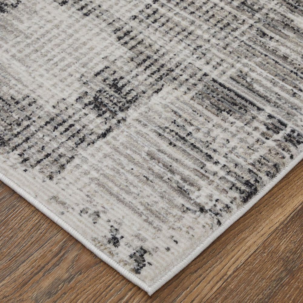 Feizy Sonora 5&#39; x 7&#39;6&quot; Gray and Ivory Area Rug, , large