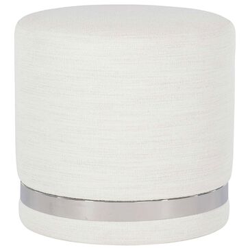Bernhardt Silhouette Ottoman in White, , large