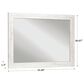 Ashley Paxberry Bedroom Mirror in Whitewash, , large