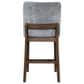 New Heritage Kody Counter Stool with Gray Upholstery in Dark Walnut, , large