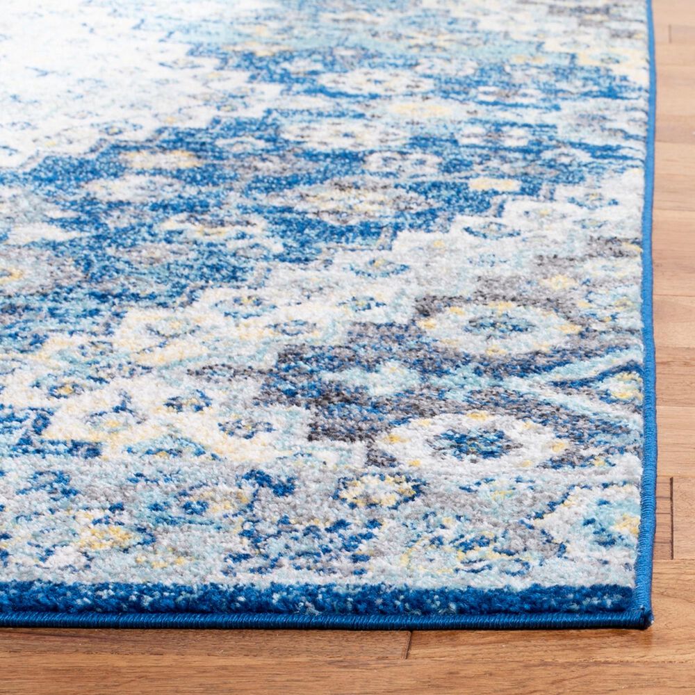 Safavieh Madison MAD616N 5&#39;1&quot; x 7&#39;6&quot; Navy and Creme Area Rug, , large