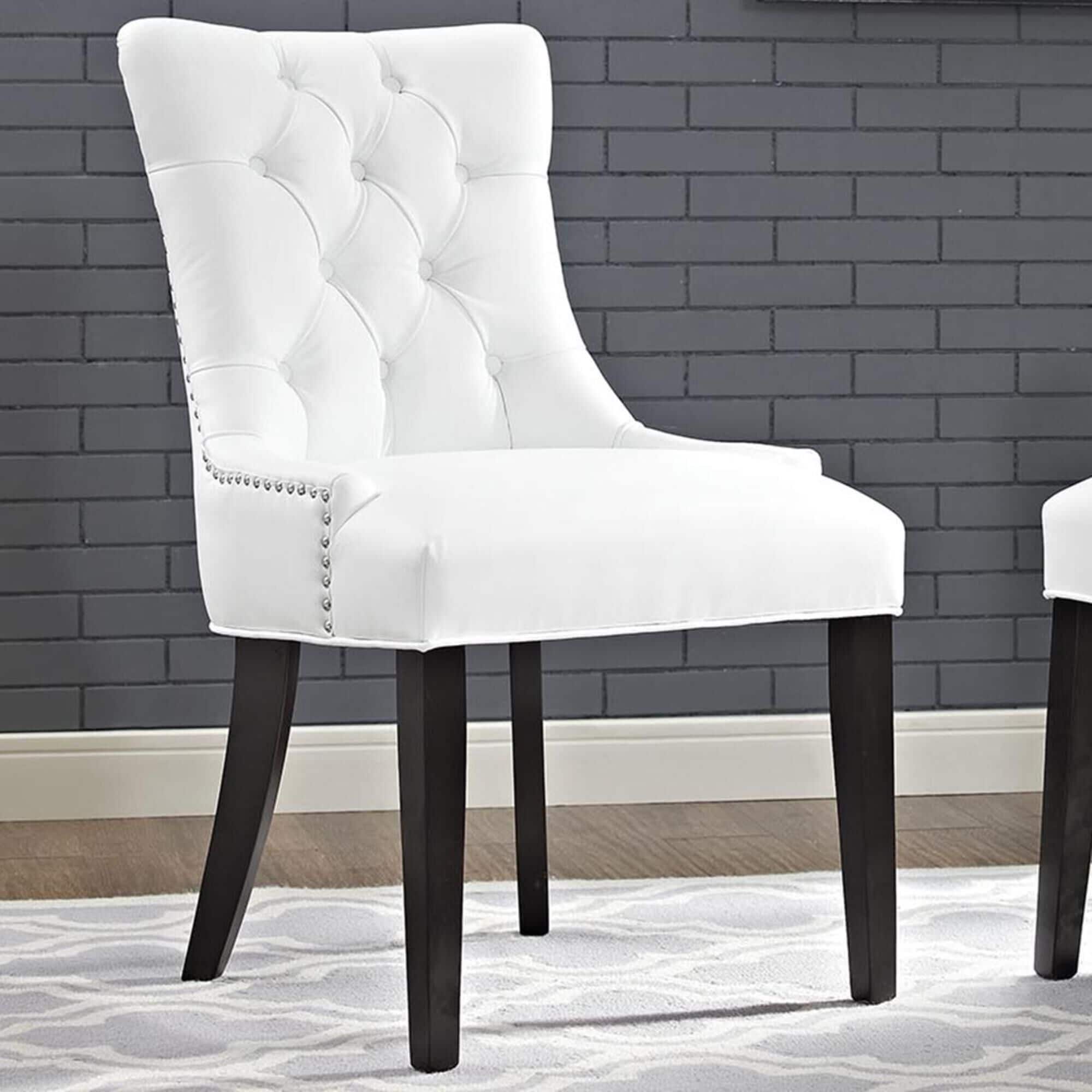Grey vinyl dining best sale chairs