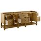 James Martin Breckenridge 84" Double Bathroom Vanity in Light Natural Oak with 3 cm White Zeus Top and Rectangular Sinks, , large
