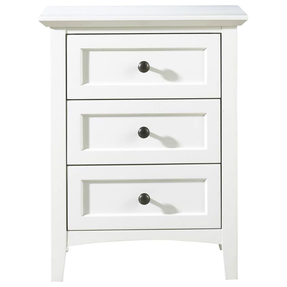 Urban Home Paragon 3 Drawers Nightstand in Opaque White, , large