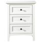 Urban Home Paragon 3 Drawers Nightstand in Opaque White, , large