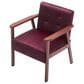 HOMLUX Arm Chair with Tufted Back and High-Density Foam in Rose, , large
