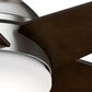 Hunter Isotope Low Profile 44" Ceiling Fan with LED Light in Brushed Nickel, , large
