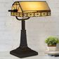 Timberlake Tiffany Style Bankers Lamp with LED Bulb in Black, , large
