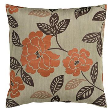 Surya 22" x 22" Pillow with Polyester Fill in Beige and Orange, , large