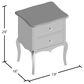 Furniture of America Addison 2-Drawer Nightstand in Blue, , large