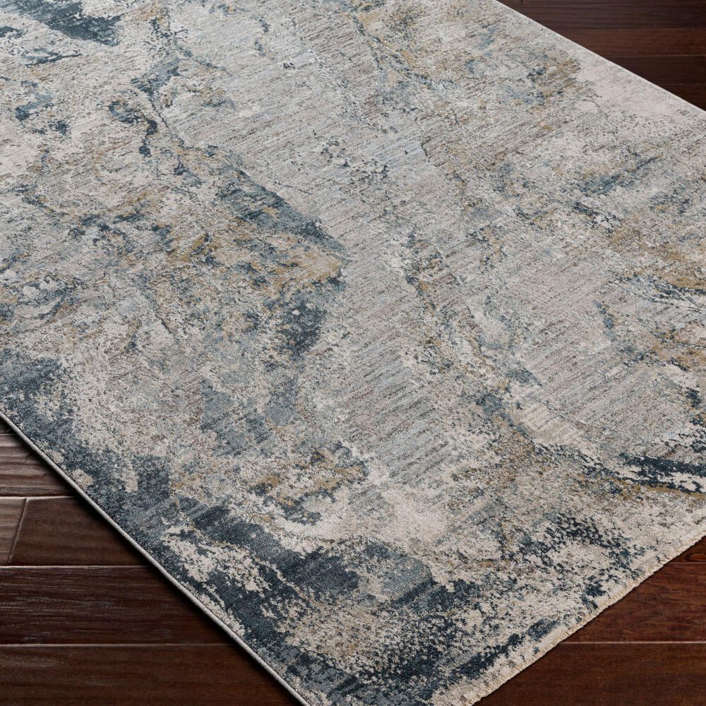 Surya Brunswick Dusty Sage, Taupe, Light Gray, White, Pale Blue, Olive, Teal, Light Sage and Navy 5&#39; x 7&#39;5&quot; Area Rug, , large
