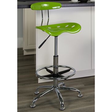 Flash Furniture Vibrant Drafting Stool in Green, , large