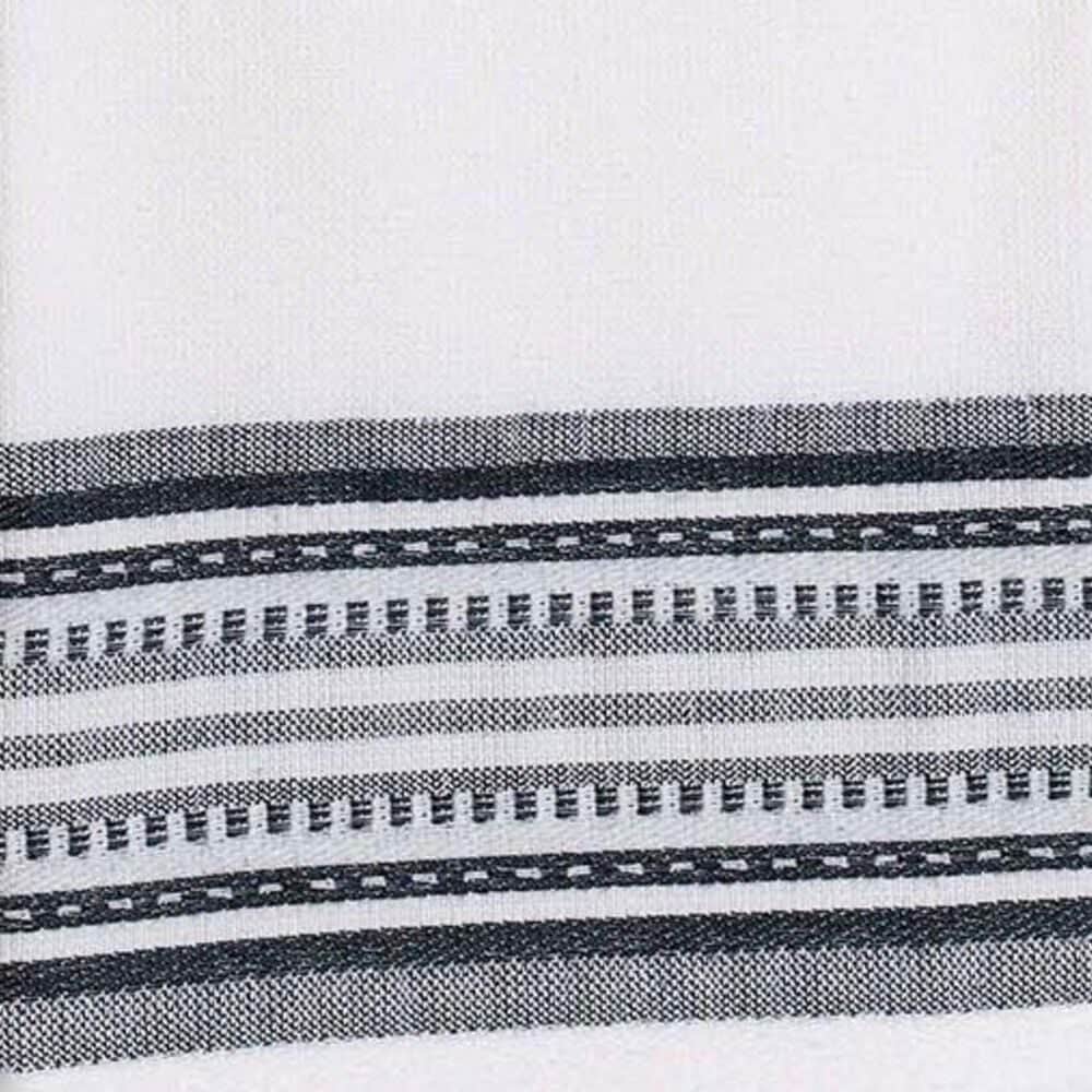 Willow &amp; Hem Maison Turkish Cotton Kitchen Towel in Gray and Cream (Set of 3), , large