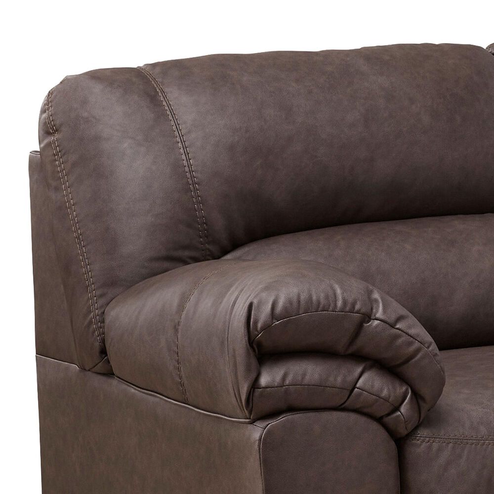 Ashley WillowBend 3-Piece Sectional with RAF Sofa in Umber, , large