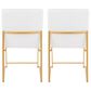 Lumisource Fuji Dining Chair in White/Gold (Set of 2), , large