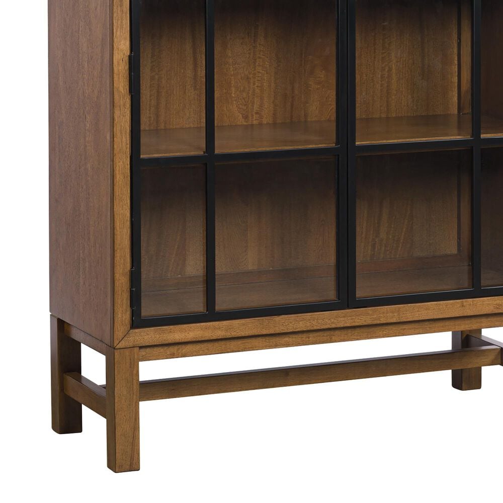 Ashley Greddinton Display Cabinet in Medium Brown and Black, , large