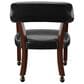 Crystal City Tournament Faux Leather Arm Chair in Rich Cherry, , large