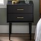 Walker Edison Olivia 20" 2-Drawer Side Table in Black, , large