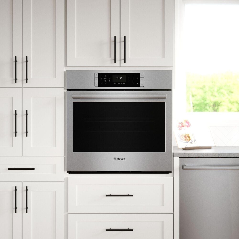 Bosch Benchmark 30&quot; Built-In Single Electric Convection Wall Oven with TFT Touch Control in Stainless Steel, , large